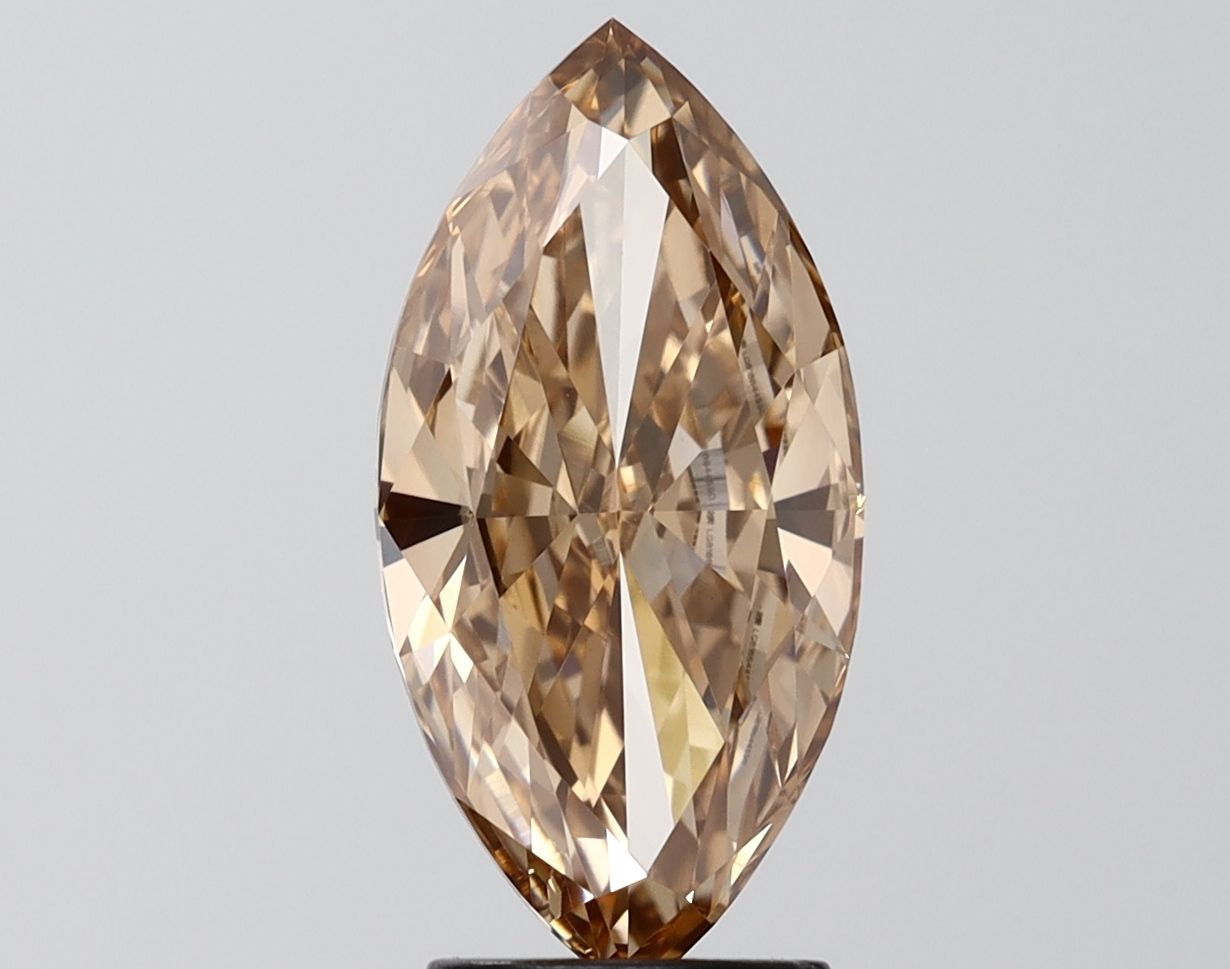 3.09 Carat Marquise Cut Fancy Brown
