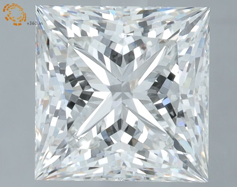 3.09 Carat F-VVS2 Princess Lab Diamond