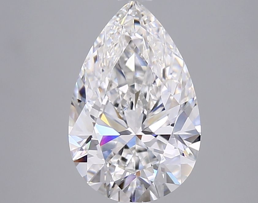 3.01 Carat F-VVS2 Pear Lab Diamond