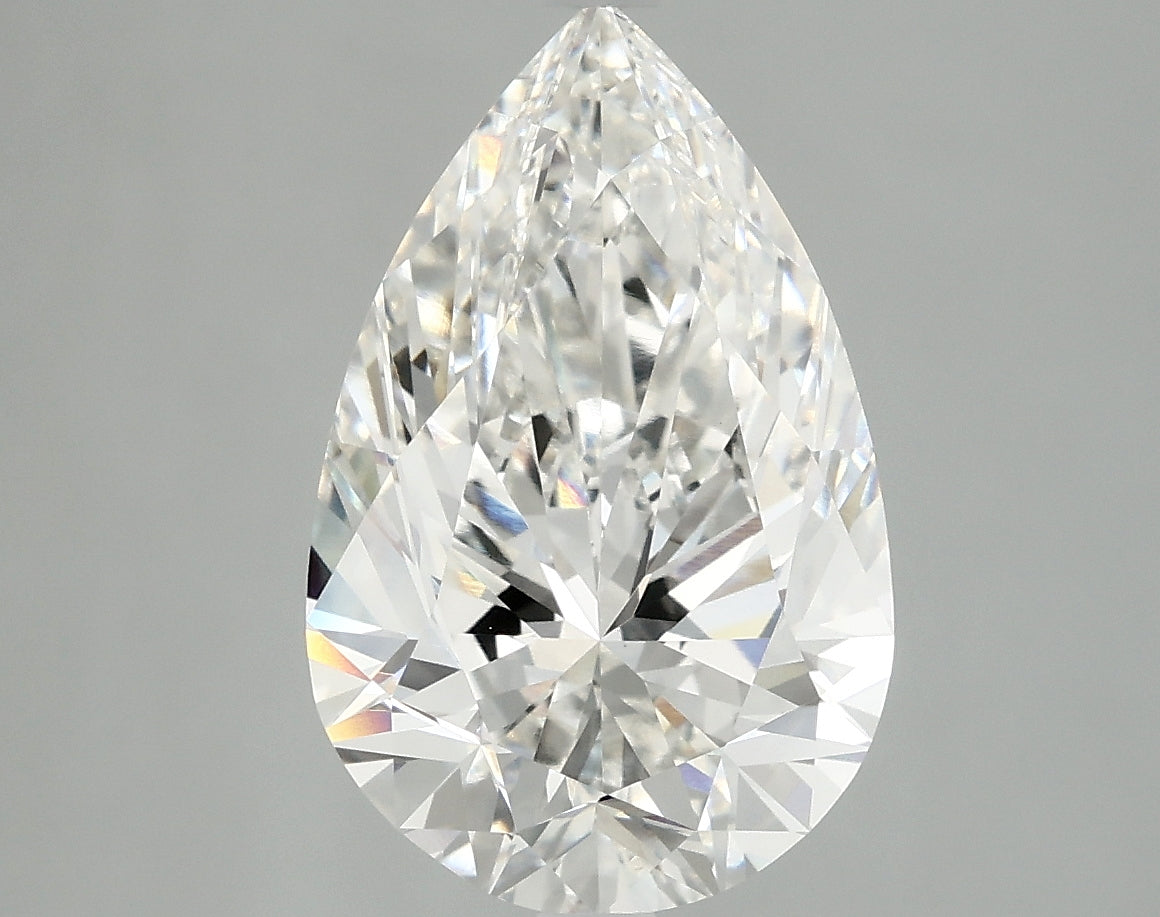 4.10 Carat F-VVS2 Pear Lab Diamond