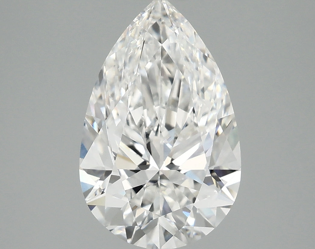 3.05 Carat E-VVS2 Pear Lab Diamond