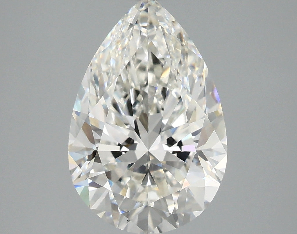 3.05 Carat G-VVS2 Pear Lab Diamond