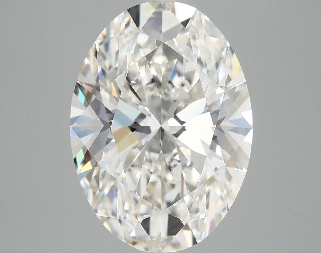 4.08 Carat F-VVS2 Oval Lab Diamond