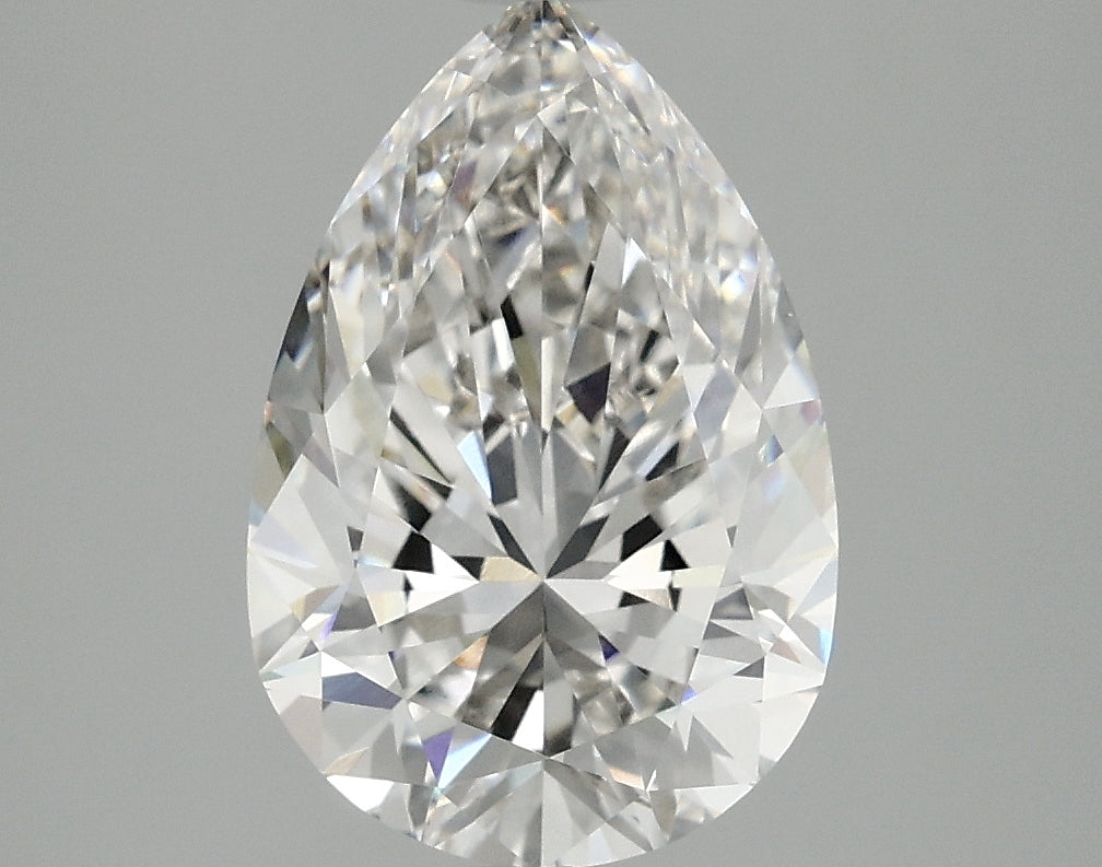 3.09 Carat G-VVS2 Pear Lab Diamond