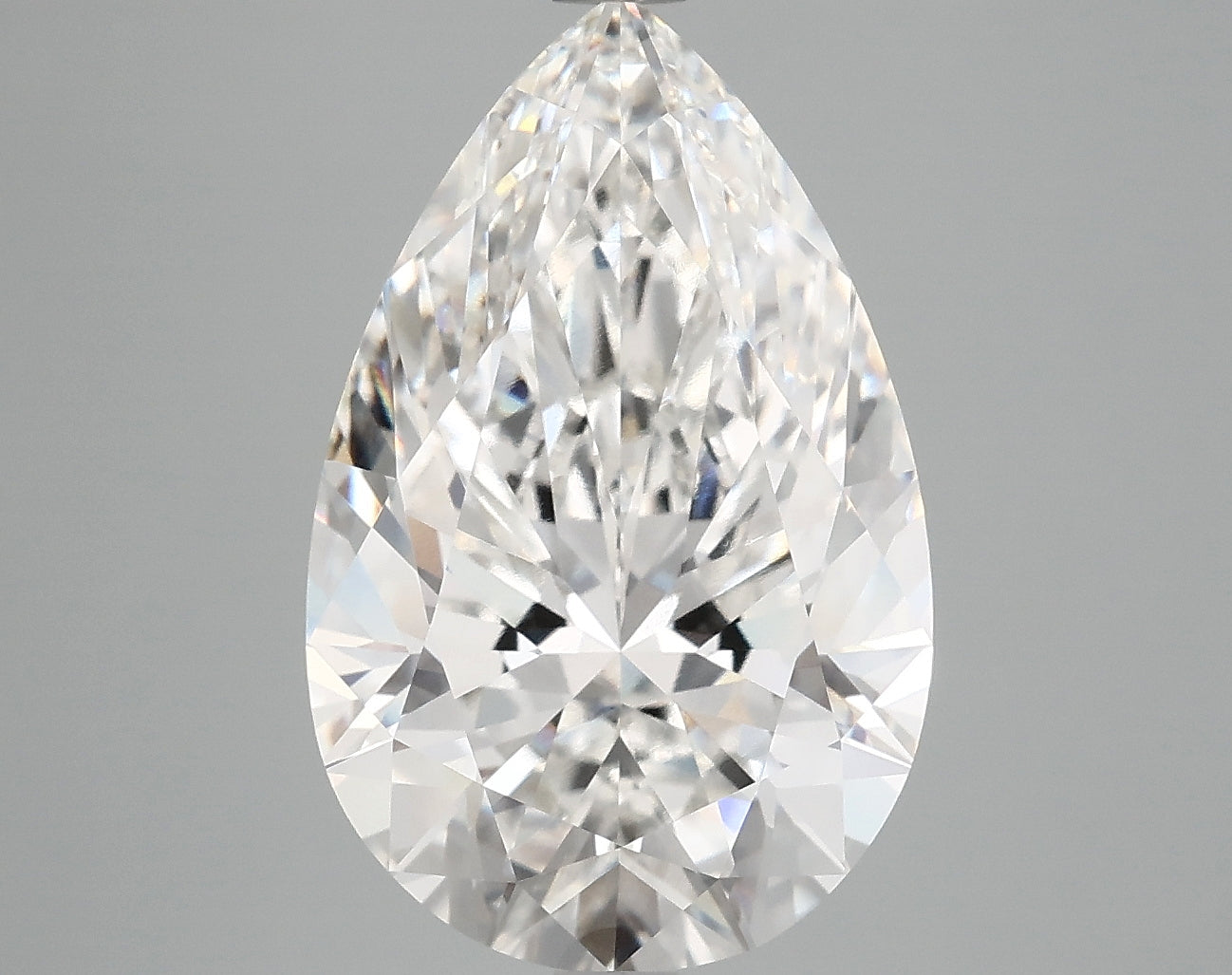 6.10 Carat G-VVS2 Pear Lab Diamond