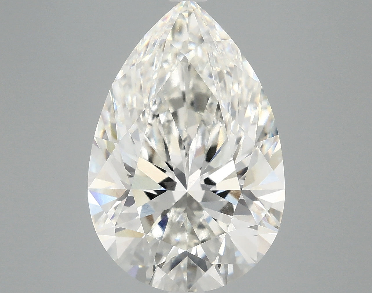 6.06 Carat G-VVS2 Pear Lab Diamond