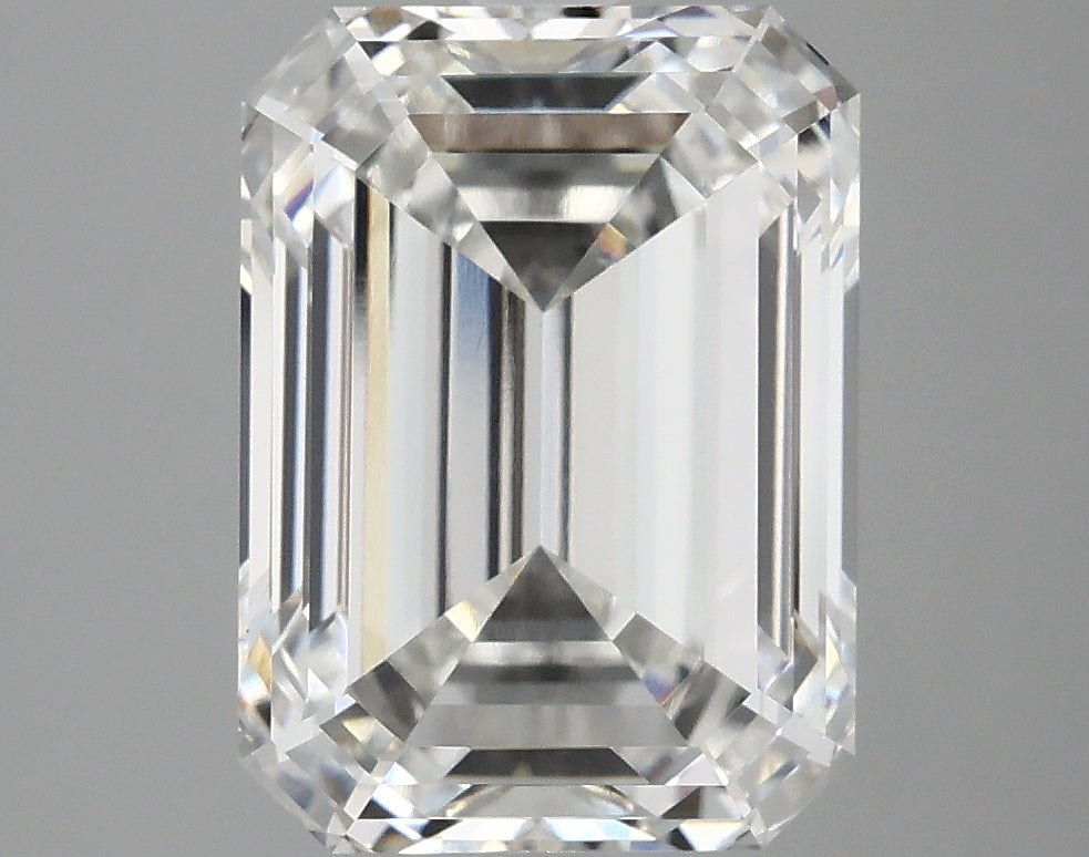 5.09 Carat F-VVS2 Emerald Lab Diamond