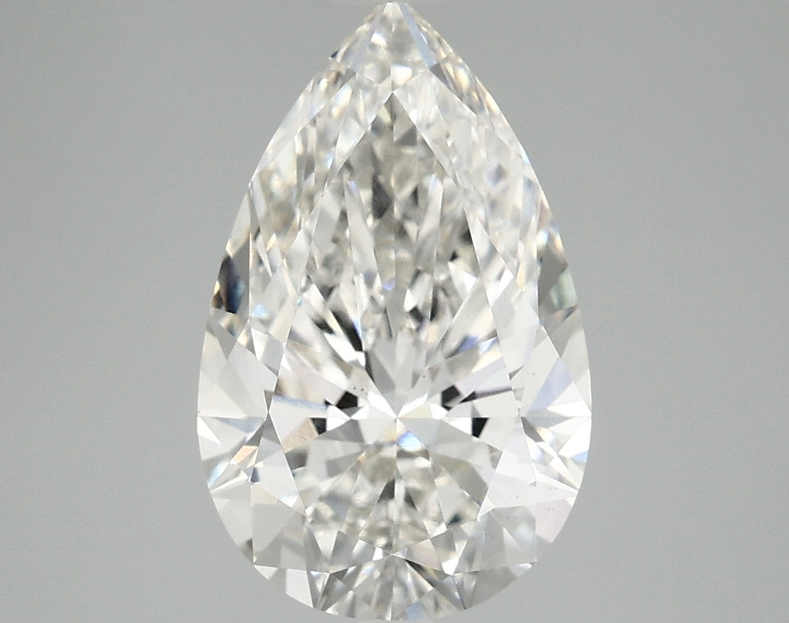 3.08 Carat G-VS2 Pear Lab Diamond