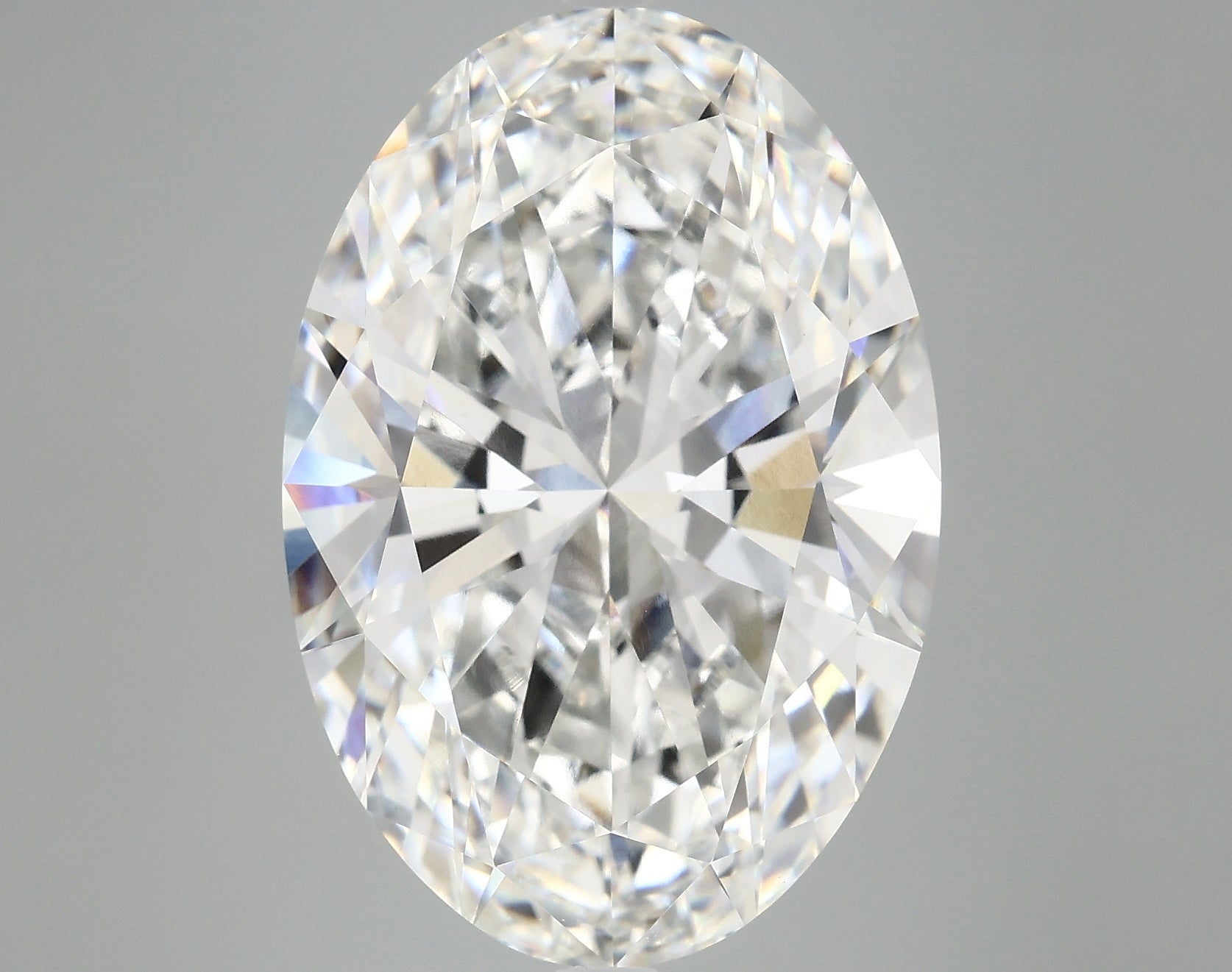 12.34 Carat F-VVS2 Oval Lab Diamond