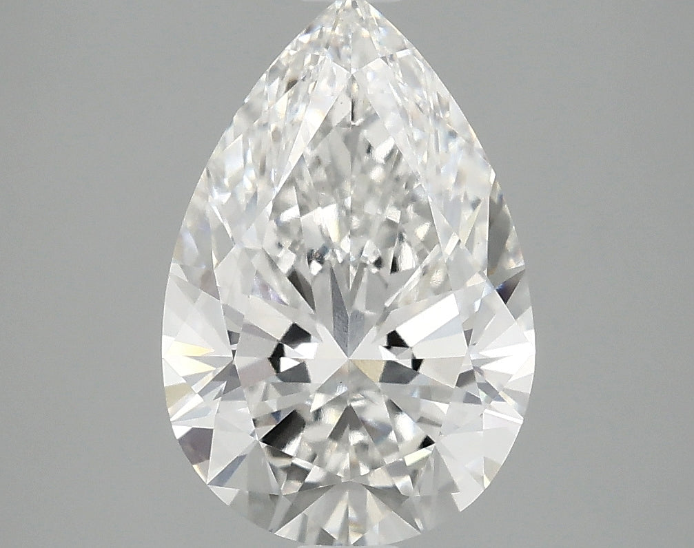 2.59 Carat F-VVS2 Pear Lab Diamond