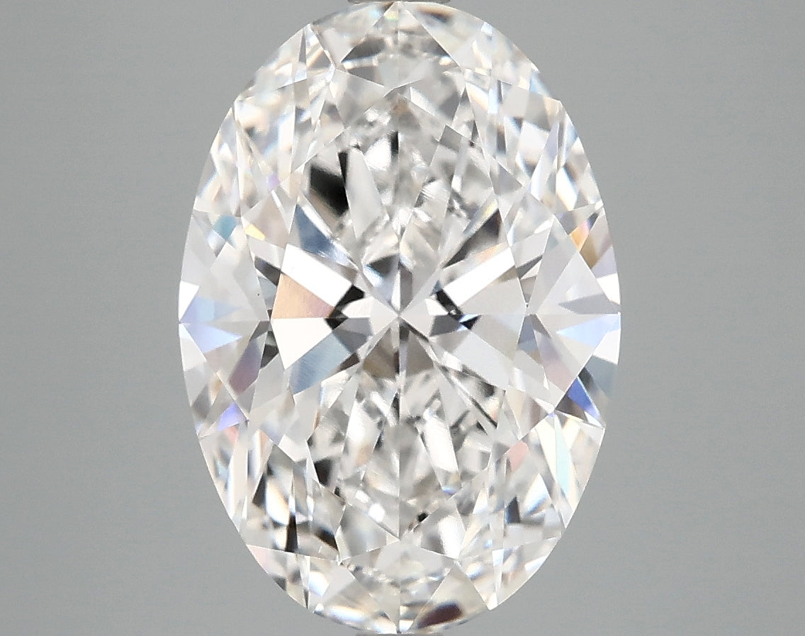 4.81 Carat F-VVS2 Oval Lab Diamond