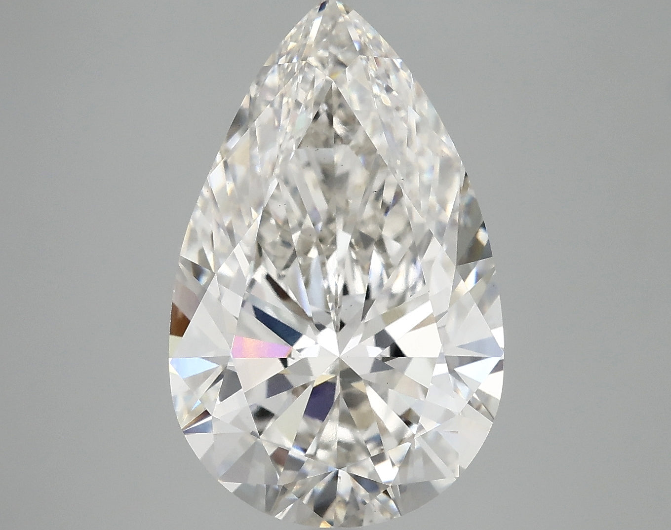 6.01 Carat G-VS1 Pear Lab Diamond