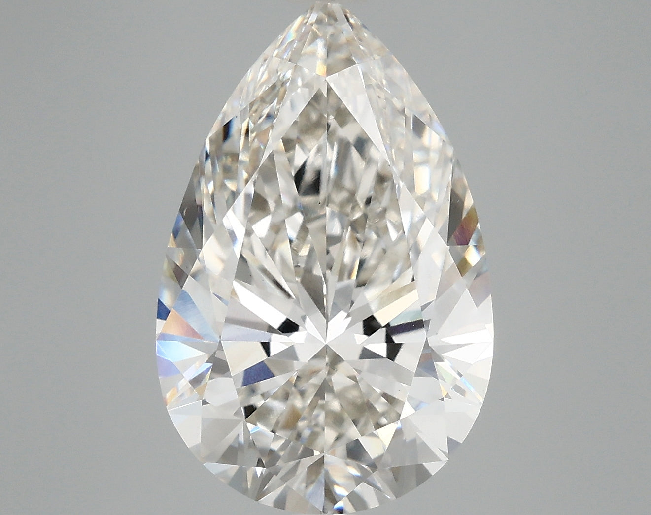 6.07 Carat G-VS1 Pear Lab Diamond