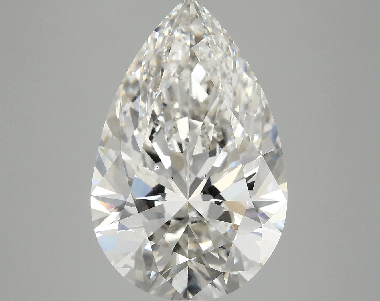 6.03 Carat G-VS1 Pear Lab Diamond