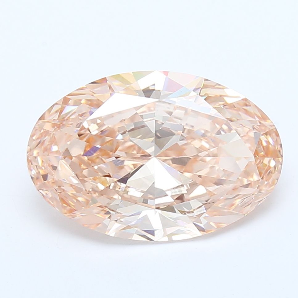 5.71 Carat Oval Cut Fancy Pink