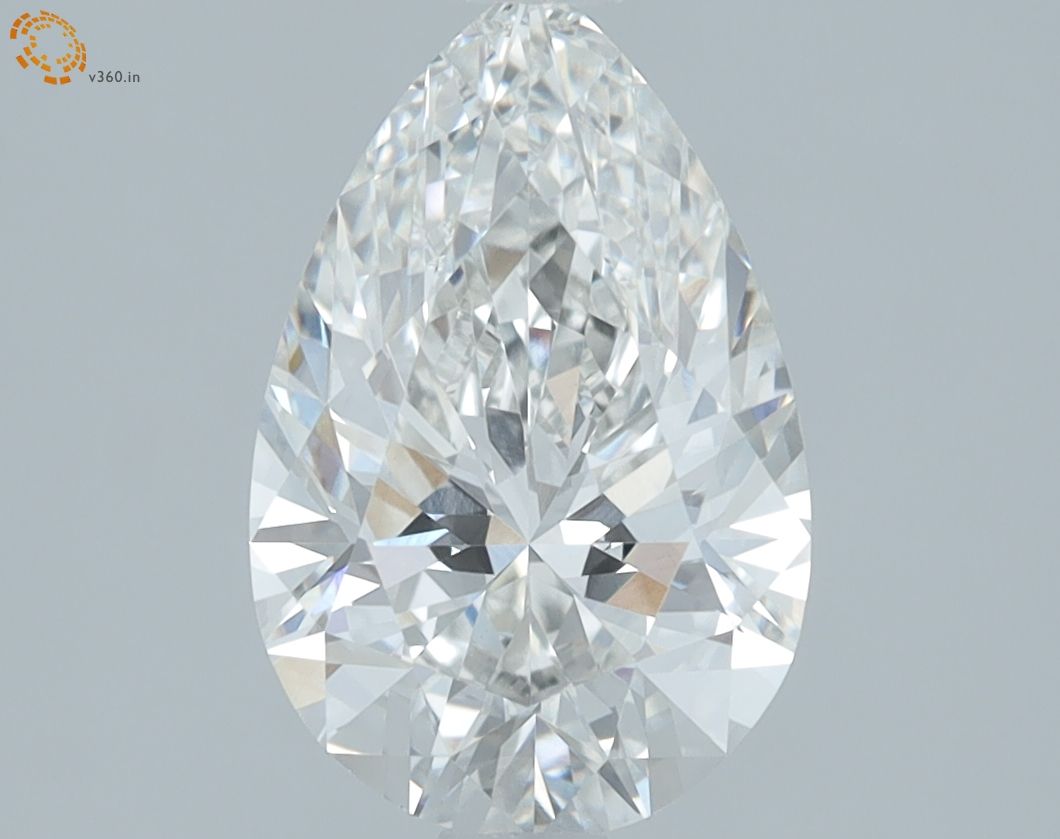 1.66 Carat G-VVS2 Pear Lab Diamond