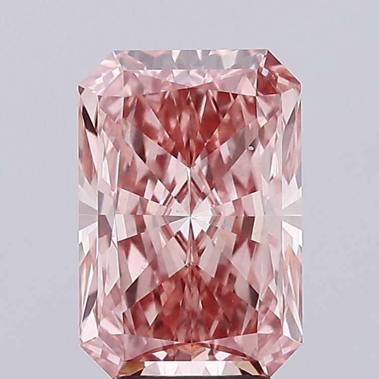 4.10 Carat Radiant Cut Fancy Pink