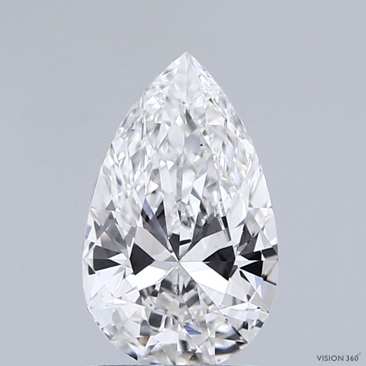 1.08 Carat F-VS1 Pear Lab Diamond