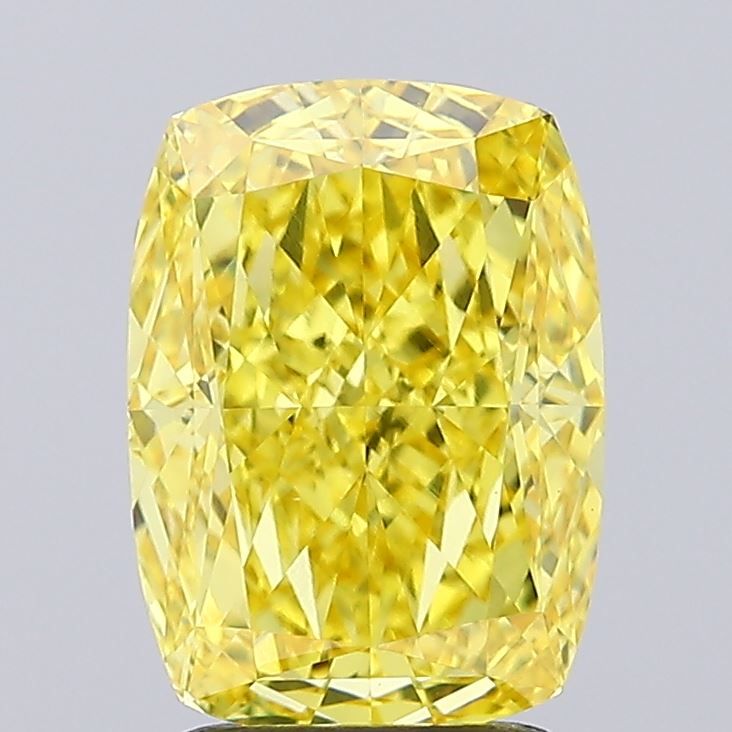 2.64 Carat Cushion Cut Fancy Yellow