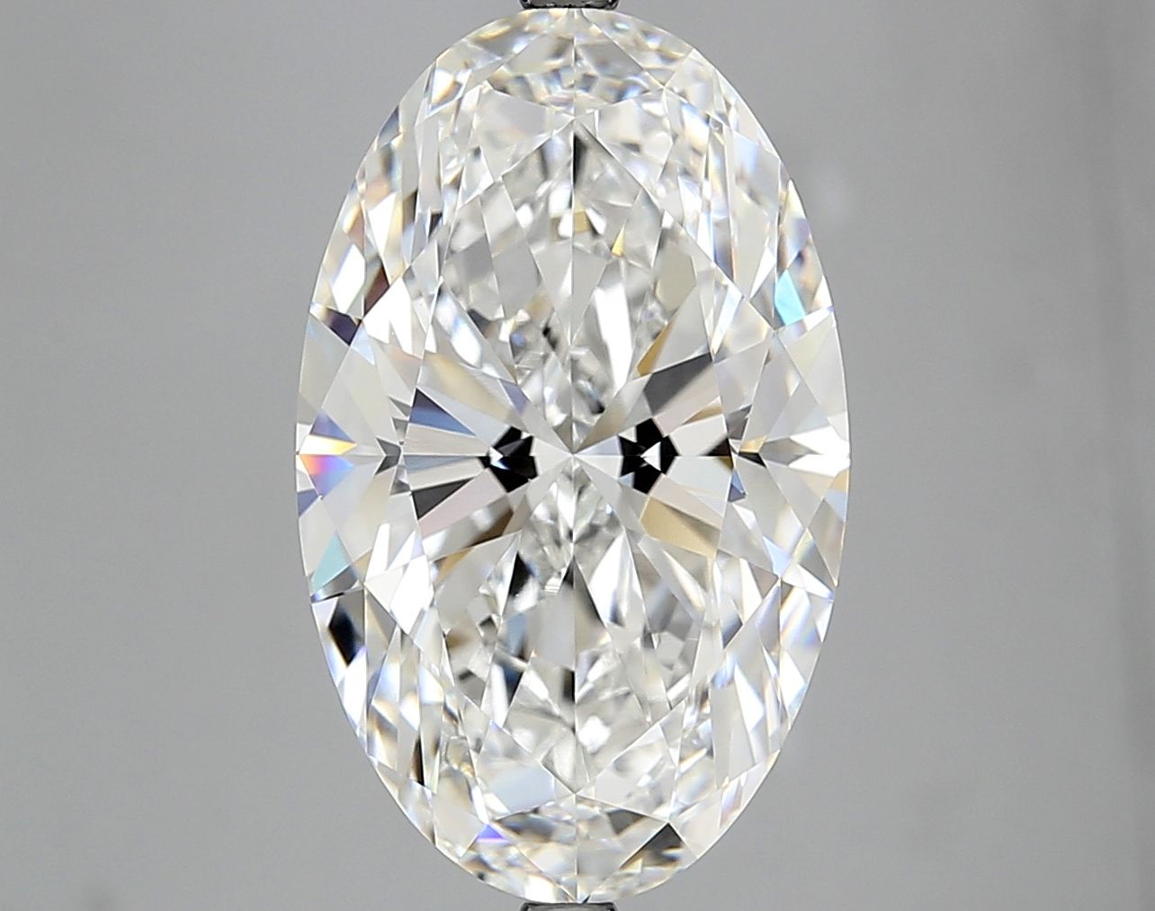 7.59 Carat F-VVS2 Oval Lab Diamond