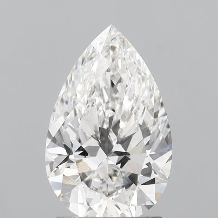 2.04 Carat F-VVS2 Pear Lab Diamond