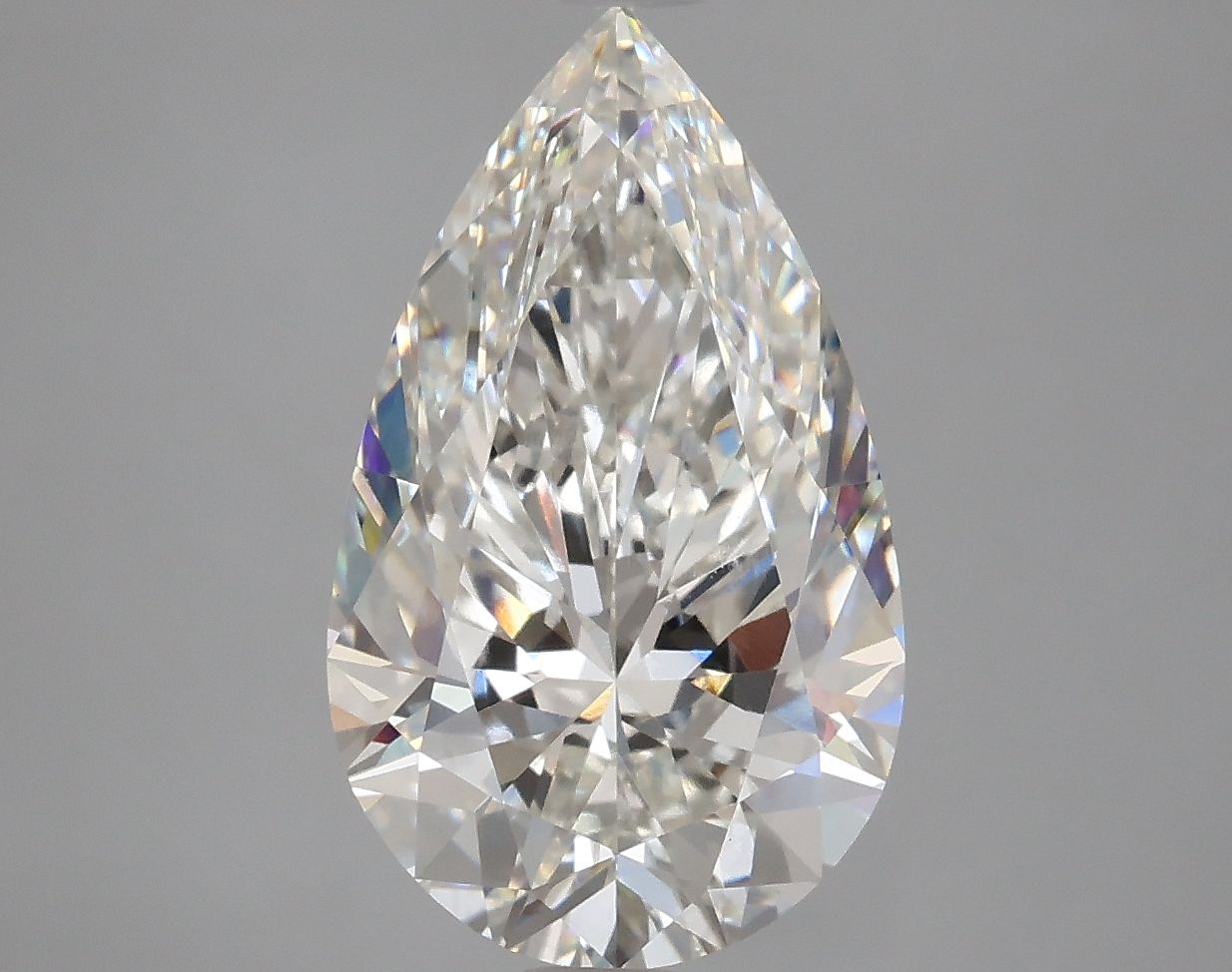 4.13 Carat G-VVS2 Pear Lab Diamond