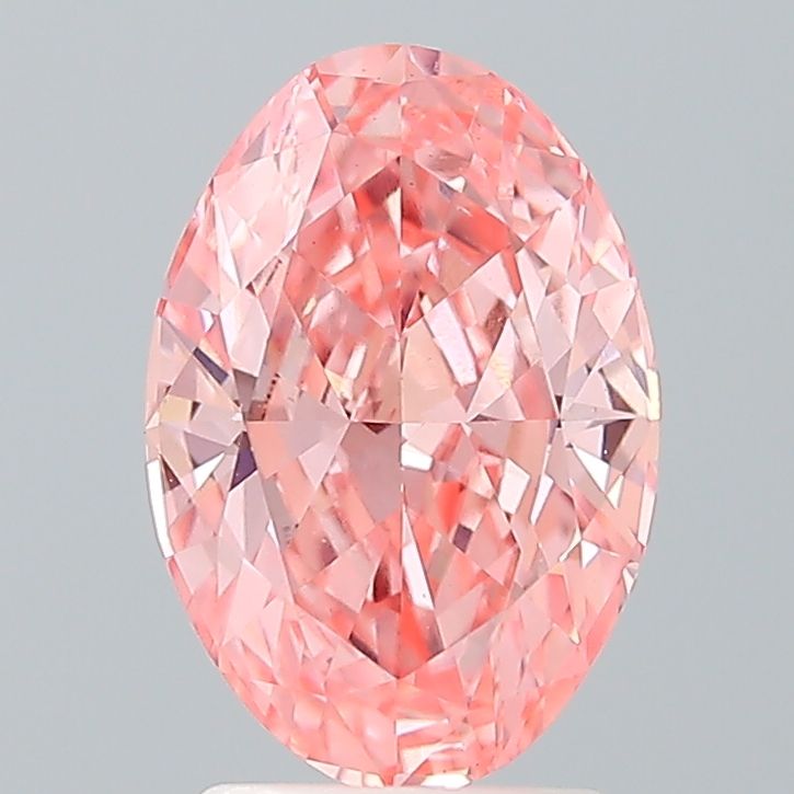 2.14 Carat Oval Cut Fancy Pink