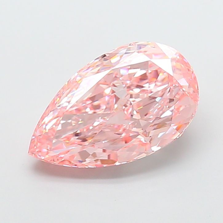 5.00 Carat Pear Cut Fancy Pink