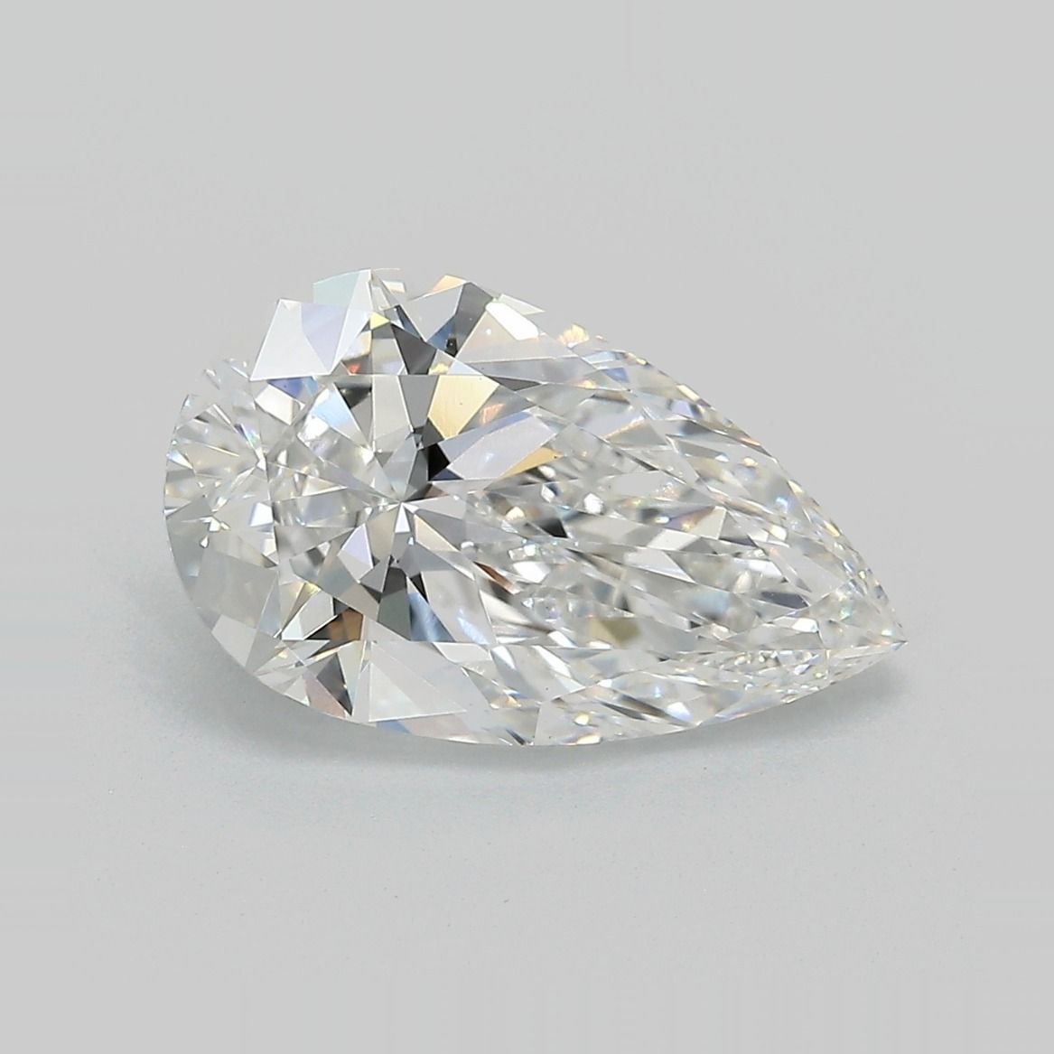 3.49 Carat E-VVS2 Pear Lab Diamond
