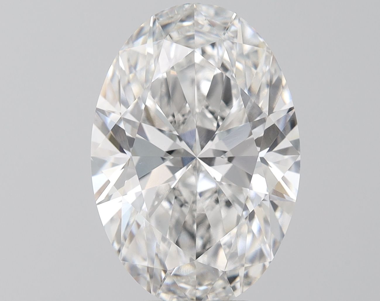 6.51 Carat F-VVS2 Oval Lab Diamond