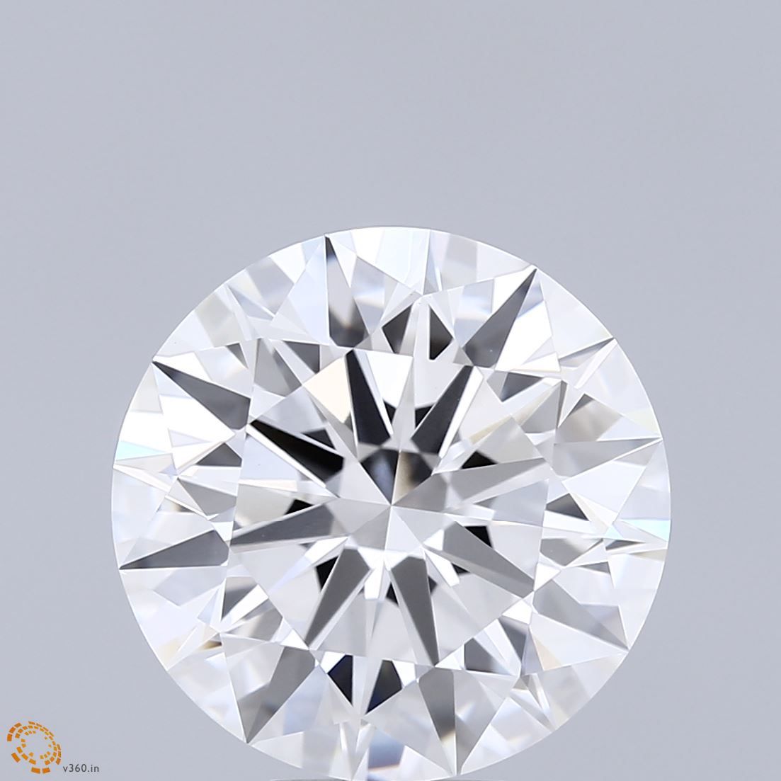 8.04 Carat F-VVS2 Round Lab Diamond