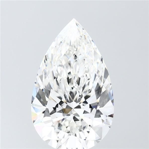 6.04 Carat F-VVS2 Pear Lab Diamond