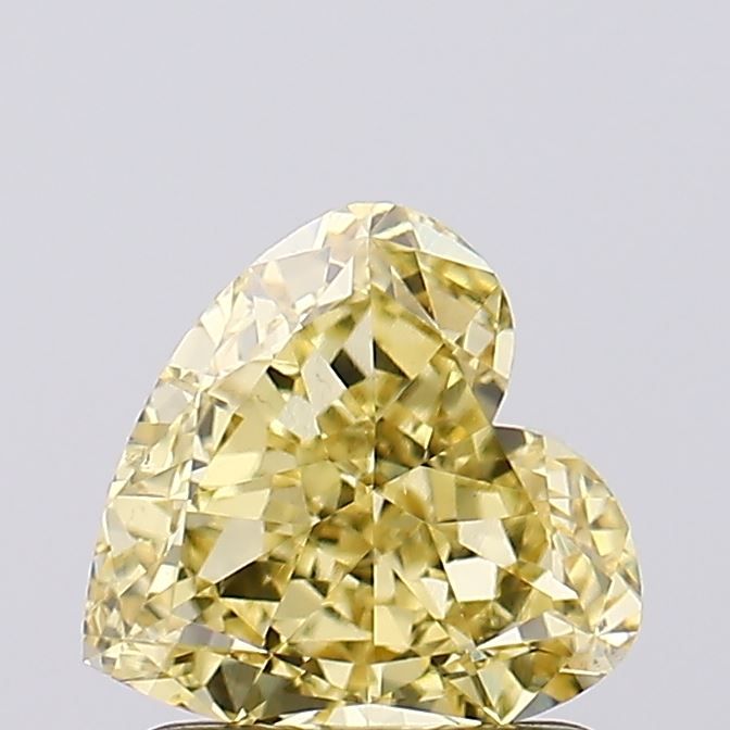 1.19 Carat Heart Cut Fancy Yellow