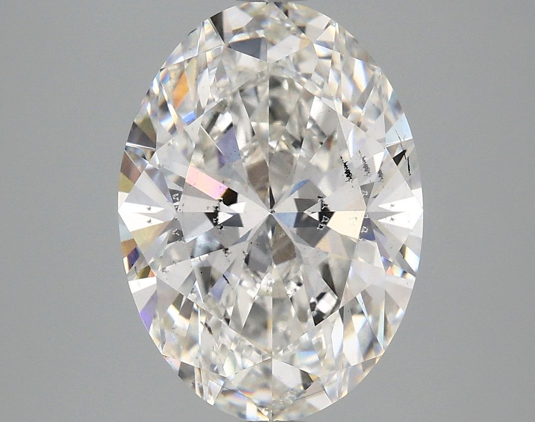 4.09 Carat F-SI2 Oval Lab Diamond