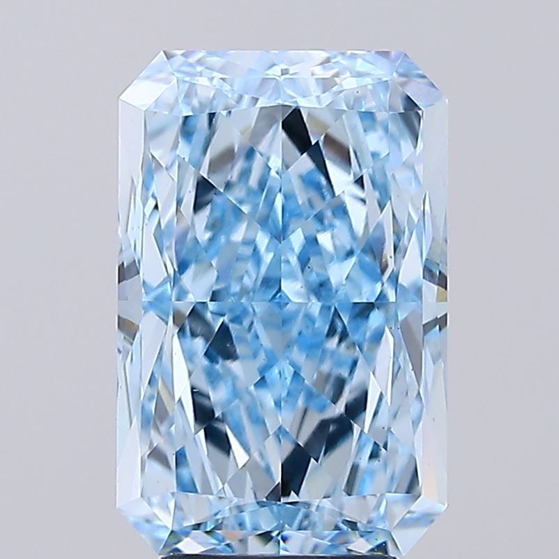 4.64 Carat Radiant Cut Fancy Blue