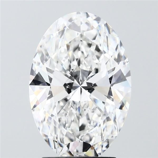 3.05 Carat F-VVS2 Oval Lab Diamond
