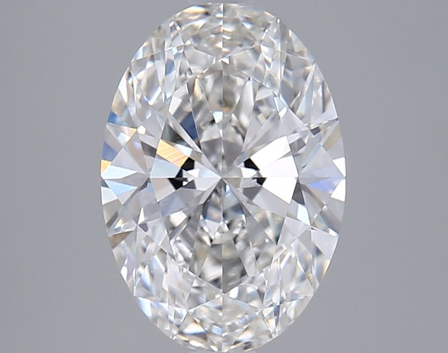 2.56 Carat F-VVS2 Oval Lab Diamond
