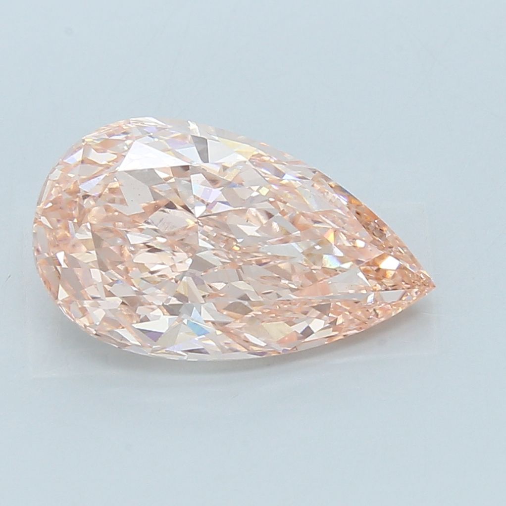 5.06 Carat Pear Cut Fancy Pink