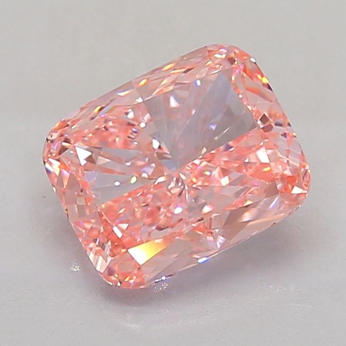4.04 Carat Cushion Cut Fancy Pink