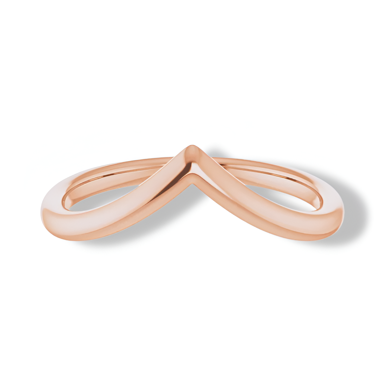 Solid Gold Curved Plain Band-VIRABYANI