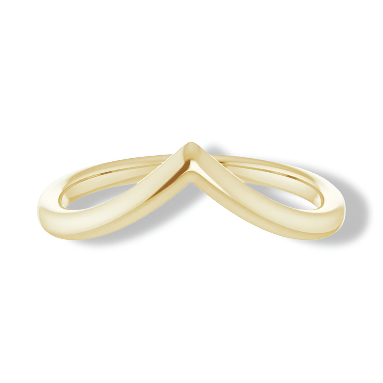 Solid Gold Curved Plain Band
