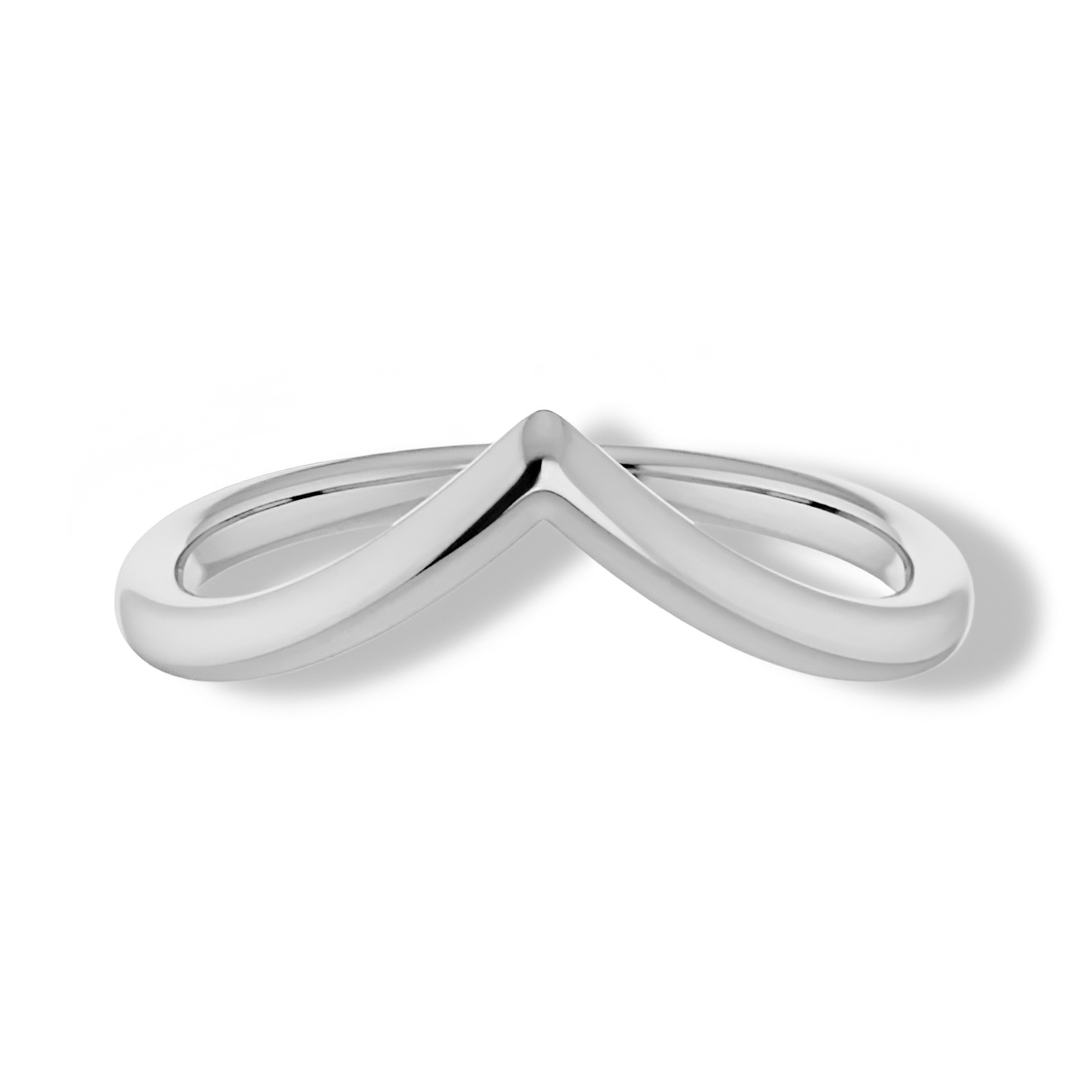 Solid Gold Curved Plain Band-VIRABYANI