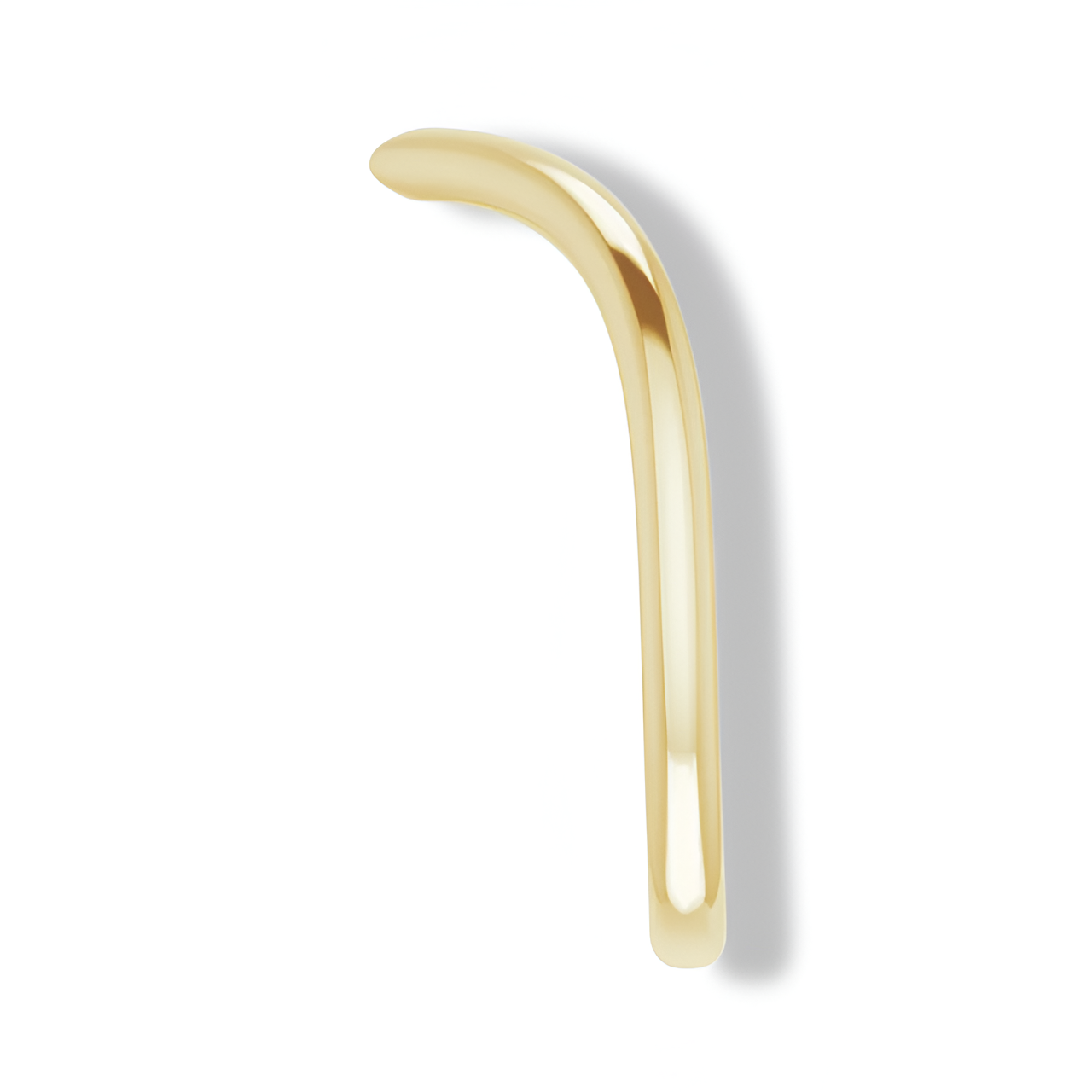 Solid Gold Curved Plain Band-VIRABYANI