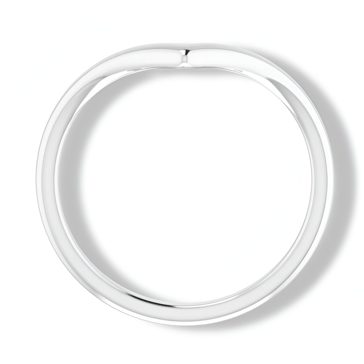 Solid Gold Curved Plain Band-VIRABYANI