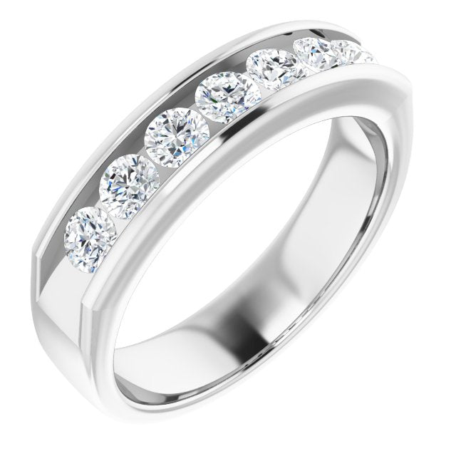 1.20 ctw Round Diamond Men's Ring-VIRABYANI