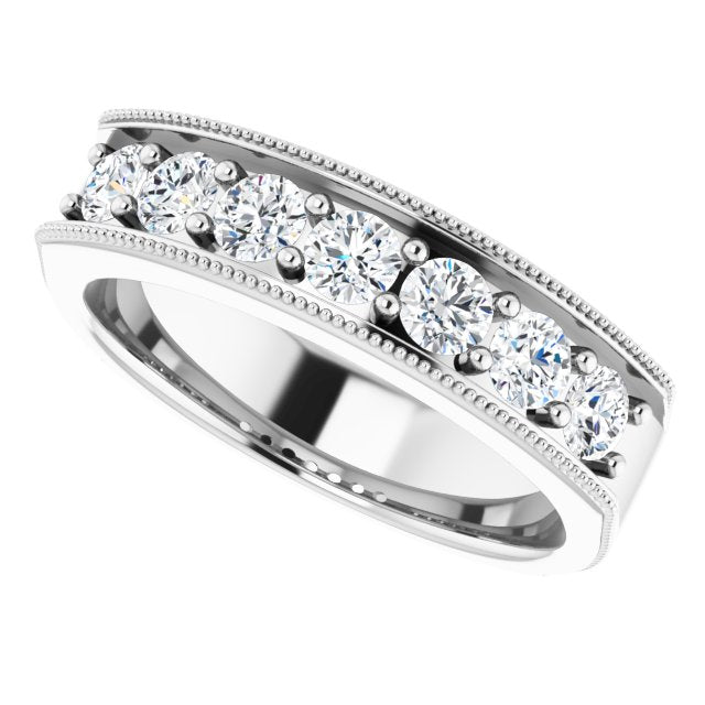 1.20 ctw Round Diamond Men's Wedding Ring-VIRABYANI