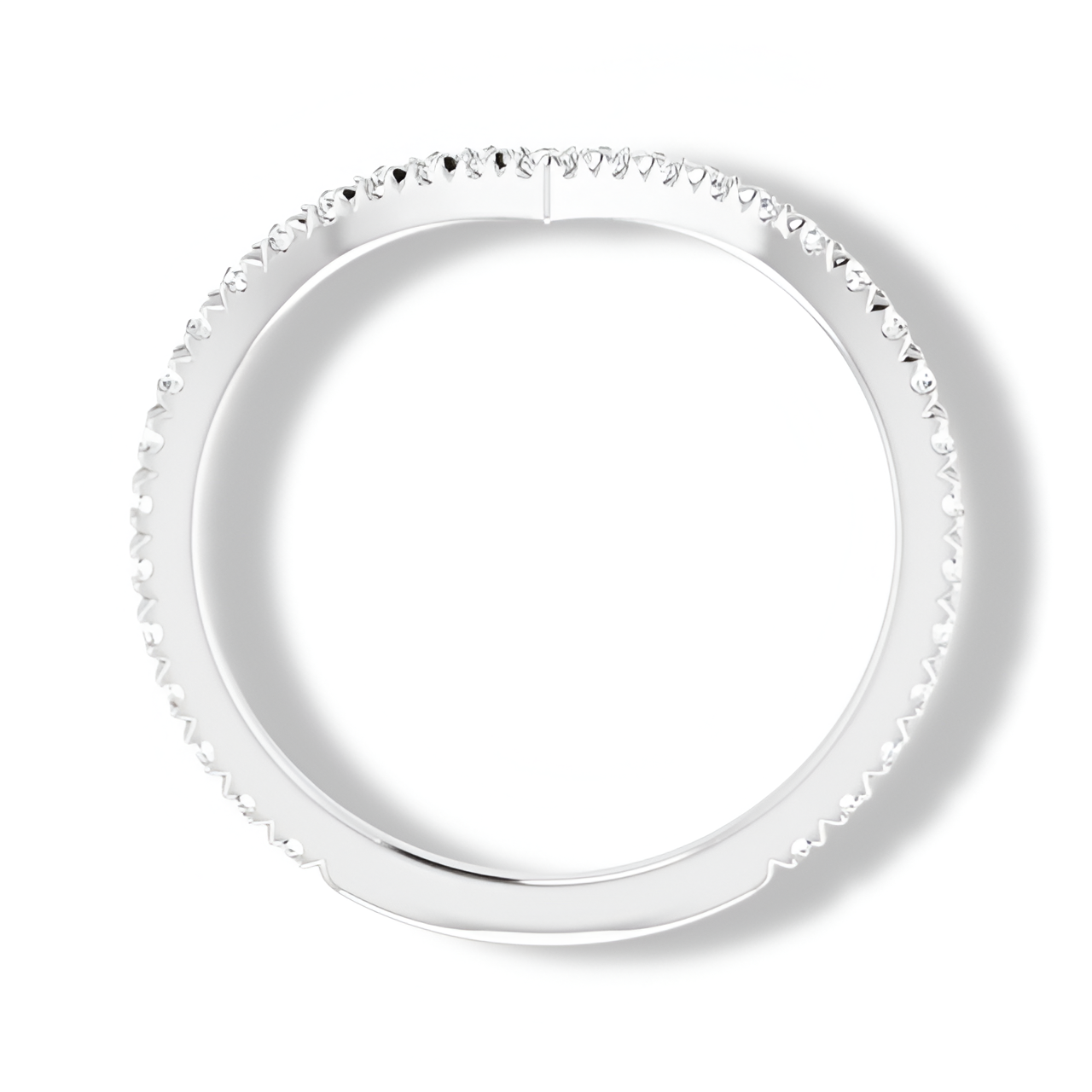 Round Diamond V Shape Contour Band-VIRABYANI