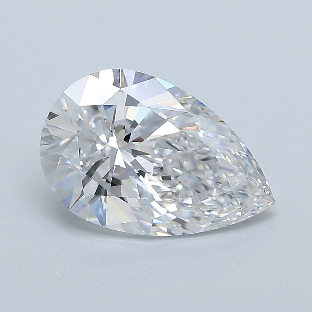 2.22 Carat D-VVS2 Pear Lab Diamond