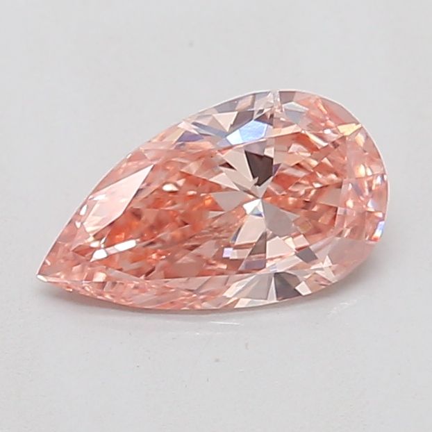 0.54 Carat Pear Cut Fancy Pink