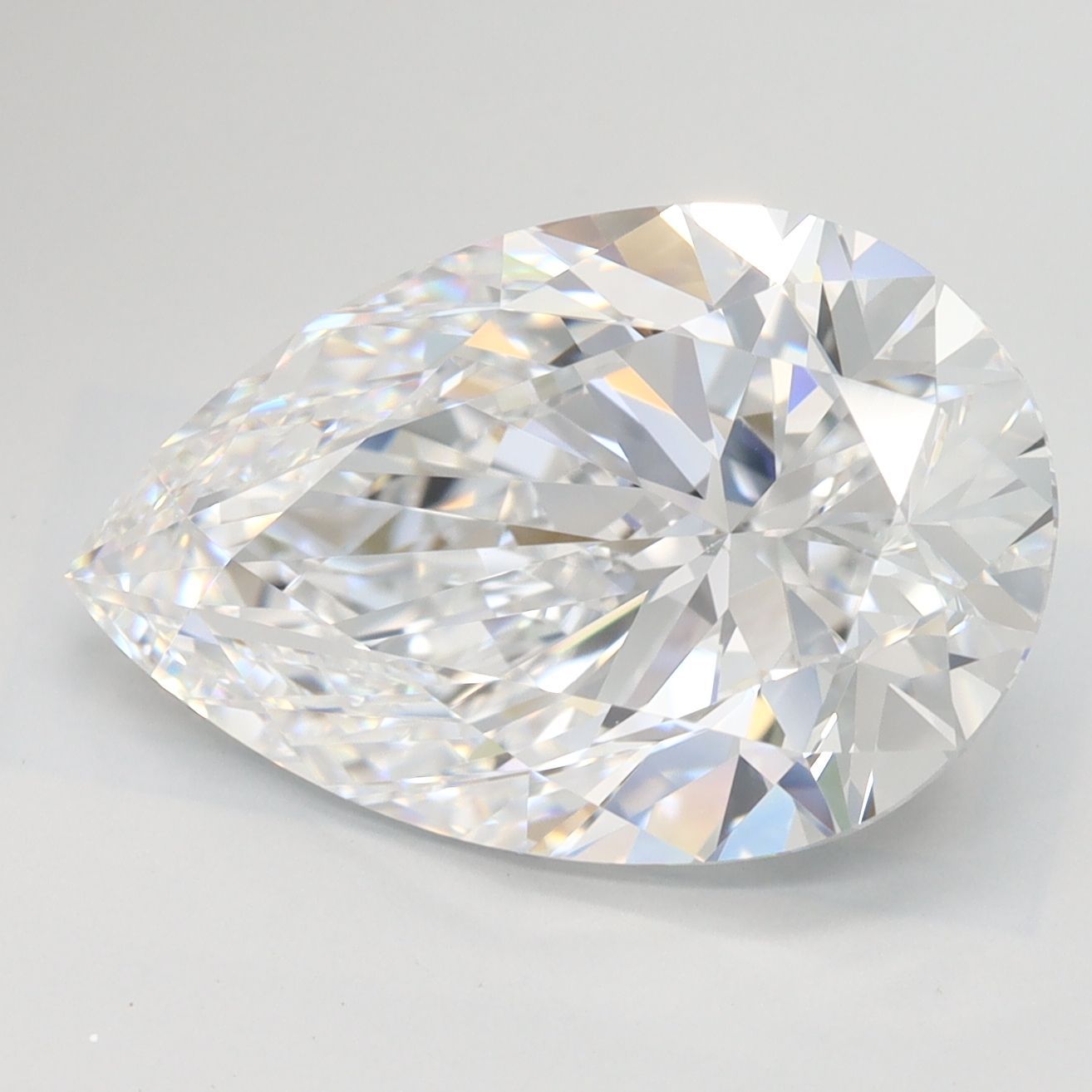 5.18 Carat D-IF Pear Lab Diamond